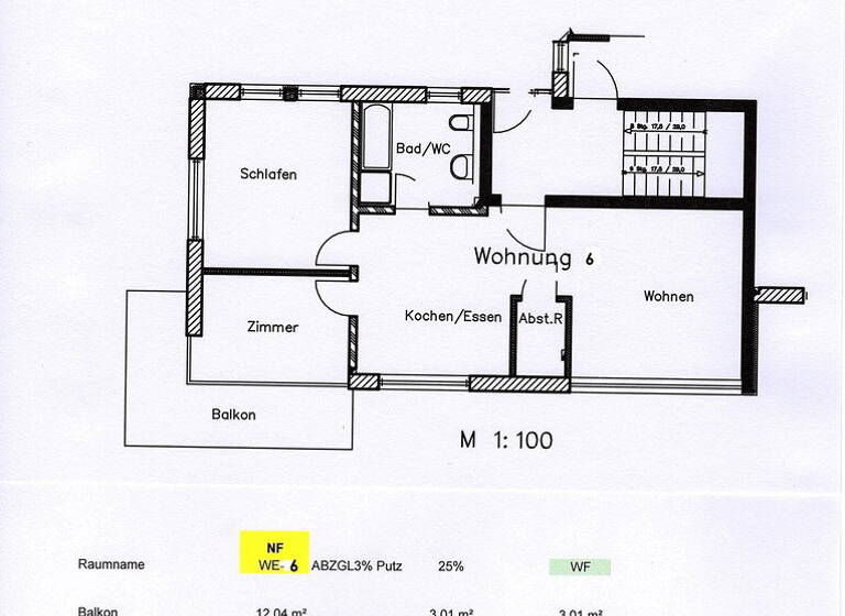 Wohnung zur Miete 970 € 3 Zimmer 73 m² 2. Geschoss frei ab 01.07.2026 Liel Schliengen 79418