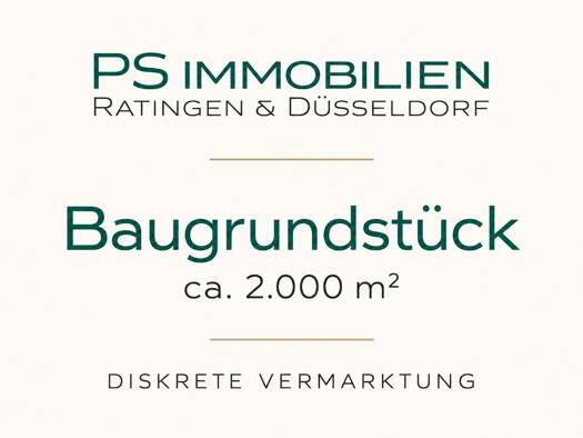 Grundstück zum Kauf 675.000 € 2.000 m² Grundstück Lintorf Ratingen 40885