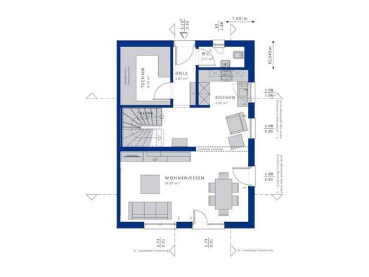 Doppelhaushälfte zum Kauf 521.248 € 4 Zimmer 122 m² 430 m² Grundstück Heide Oberhausen 46119