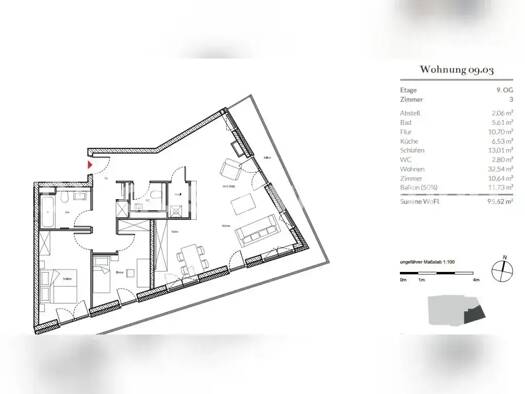 Wohnung zur Miete Tauschwohnung 2.130 € 3 Zimmer 96 m² Otterndorf Hamburg 20099