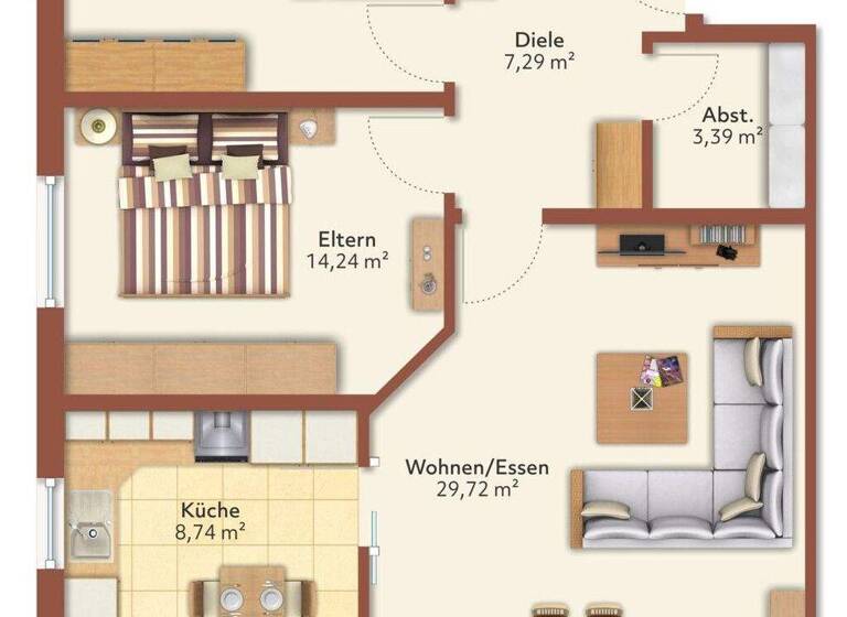 Wohnung zum Kauf 359.000 € 3,5 Zimmer 88,5 m² Mössingen 72116