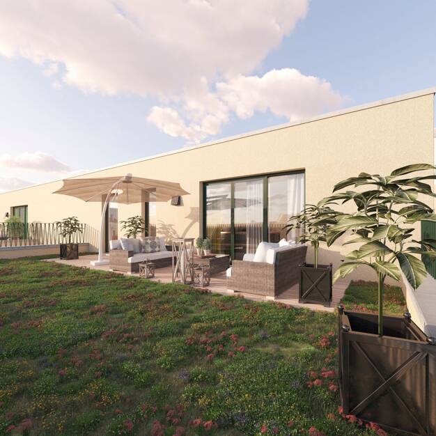 Terrassenwohnung zur Miete - Neubau 1.513 € 4 Zimmer 101,2 m² Dachgeschoss, 3. Geschoss frei ab 01.12.2025 Jacobstraße 14 Südliche Innenstadt Halle (Saale) 06110