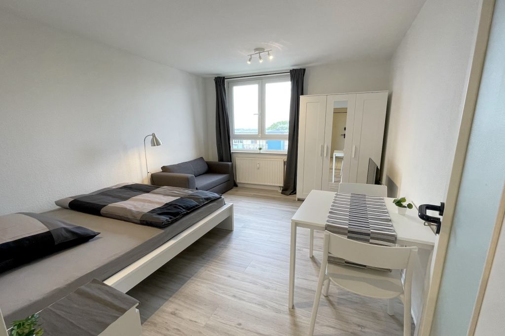 Wohnung zur Miete Wohnen auf Zeit 940 € 2 Zimmer 26 m²<br/>Wohnfläche ab sofort<br/>Verfügbarkeit Lion-Feuchtwanger-Straße Schilfbreite Magdeburg 39120