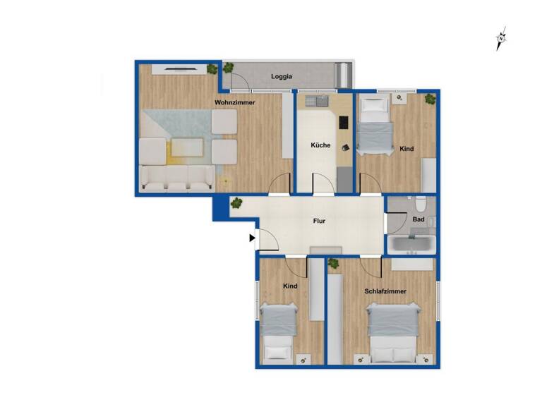 Wohnung zum Kauf 219.000 € 4 Zimmer 83 m²<br/>Wohnfläche Donnerschwee Oldenburg (Oldenburg) 26123