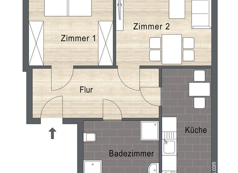 WG-Zimmer zur Miete 849 € 2 Zimmer 63 m² 1. Geschoss Breite Straße 6 Reudnitz-Thonberg Leipzig 04317