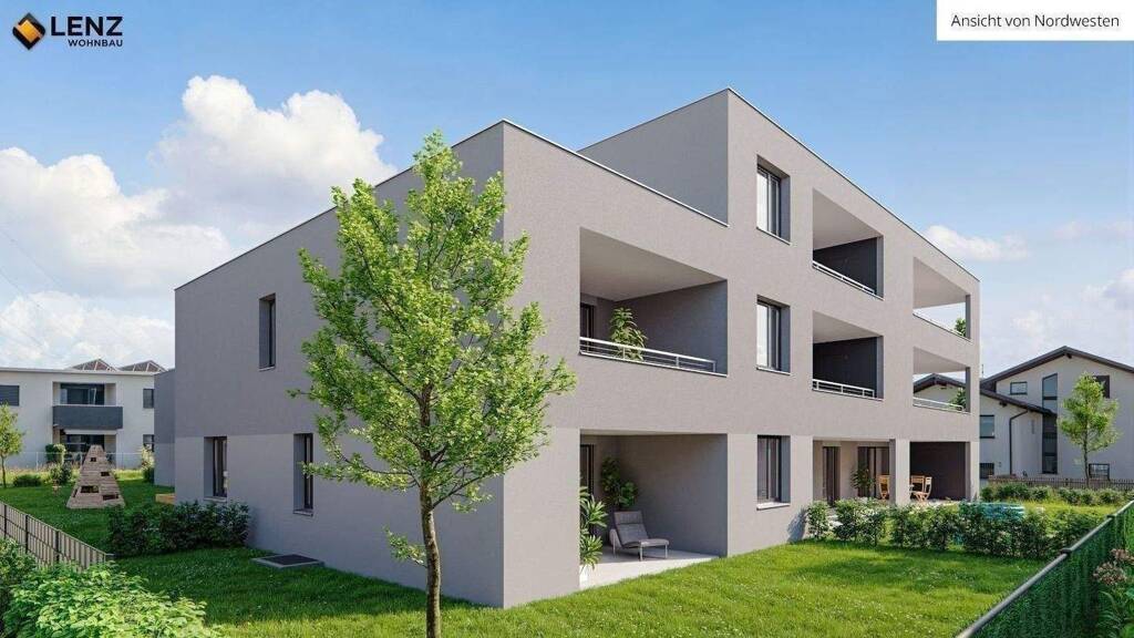 Terrassenwohnung zum Kauf - Erstbezug provisionsfrei 295.000 € 2 Zimmer 45,2 m² 1. Geschoss Korngasse 5 Rankweil 6830