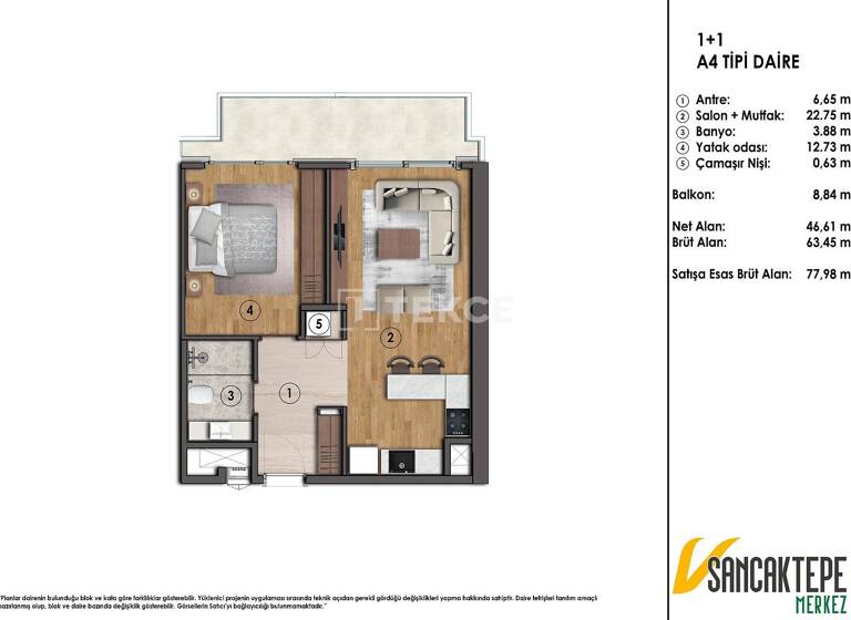 Studio zum Kauf 316.000 € 3 Zimmer 124 m² EG Istanbul 34887