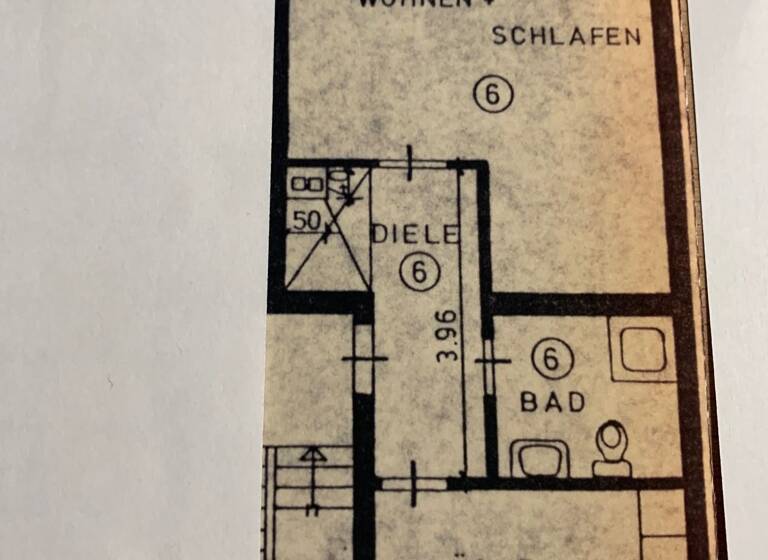 Wohnung zum Kauf 89.990 € 1 Zimmer 51 m²<br/>Wohnfläche 2.<br/>Geschoss Flensburger Str. 92 Stadtmitte Oberhausen 46145