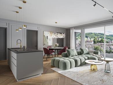 Wohnung zum Kauf - Neubau provisionsfrei 3,5 Zimmer 104,5 m² 3. Geschoss frei ab sofort Säckinger Straße 9 Laufenburg Laufenburg (Baden) 79725