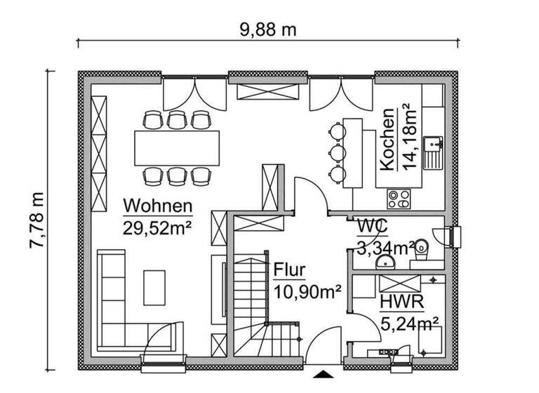 Einfamilienhaus zum Kauf 339.270 € 4 Zimmer 121 m² 709 m² Grundstück Kitzscher 04567