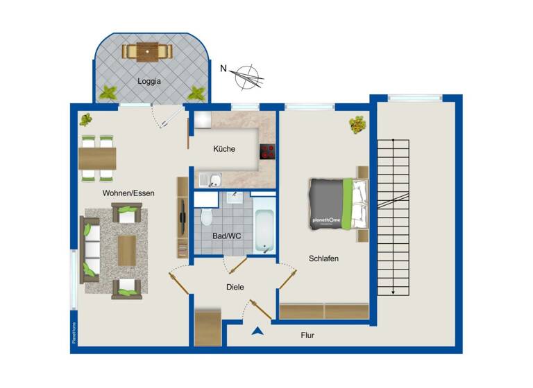Wohnung zum Kauf 79.000 € 2 Zimmer 53 m²<br/>Wohnfläche Markranstädt Markranstädt 04420