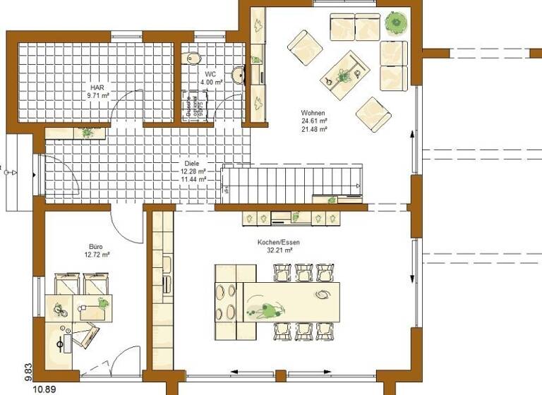 Einfamilienhaus zum Kauf 687.800 € 5 Zimmer 180 m² 1.046 m² Grundstück Heining Passau - Heining 94036