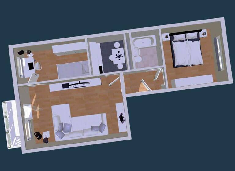 Wohnung zur Miete 330 € 3 Zimmer 55 m² 1. Geschoss Albert-Funk-Straße 102 Eckersbach Zwickau 08066