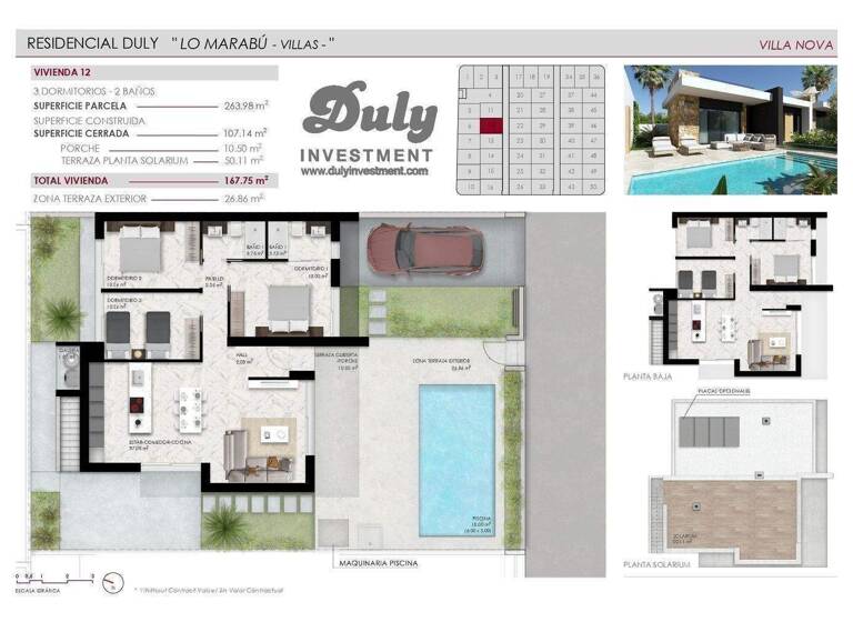 Villa zum Kauf provisionsfrei 514.000 € 4 Zimmer 107 m² Calle Gerona Ciudad Quesada 03170