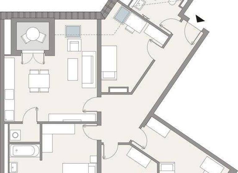 Wohnung zur Miete 1.659 € 5 Zimmer 104,6 m² 3. Geschoss An der Streuobstwiese 18a Leutzsch Leipzig 04179