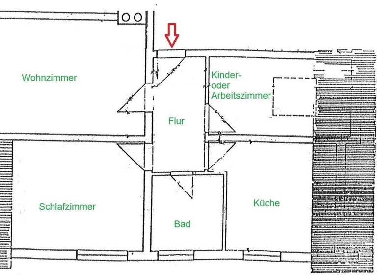 Wohnung zur Miete 398 € 3 Zimmer 70 m² 2. Geschoss frei ab sofort Seifersbach Rossau 09661