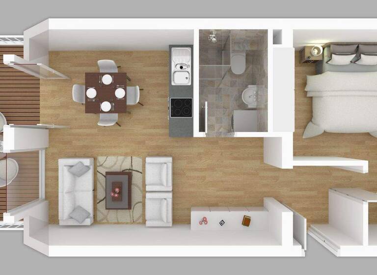 Wohnung zum Kauf 339.000 € 2 Zimmer 48,2 m² frei ab sofort Hermann-Häcker-Straße 42 Kühlungsborn 18225