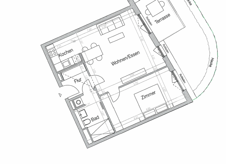 Wohnung zur Miete 1.260 € 2 Zimmer 67 m² Geschoss EG/5 frei ab sofort Spandau Berlin 13585