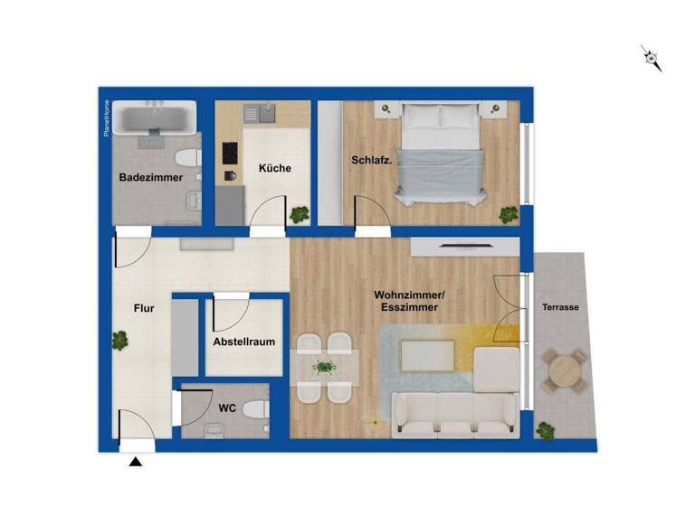 Wohnung zum Kauf 126.000 € 2 Zimmer 58,4 m² Böllberg-Wörmlitz Halle (Saale) 06128