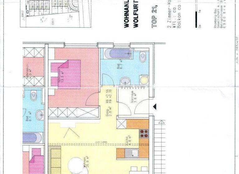 Wohnung zur Miete 1.046 € 2 Zimmer 56,7 m² 1. Geschoss Fliederweg 13e Wolfurt 6922