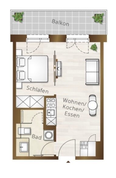 Wohnung zur Miete 1.010 € 2 Zimmer 37 m²<br/>Wohnfläche 4.<br/>Geschoss 01.06.2025<br/>Verfügbarkeit Zentrum - Nordwest Leipzig 04105