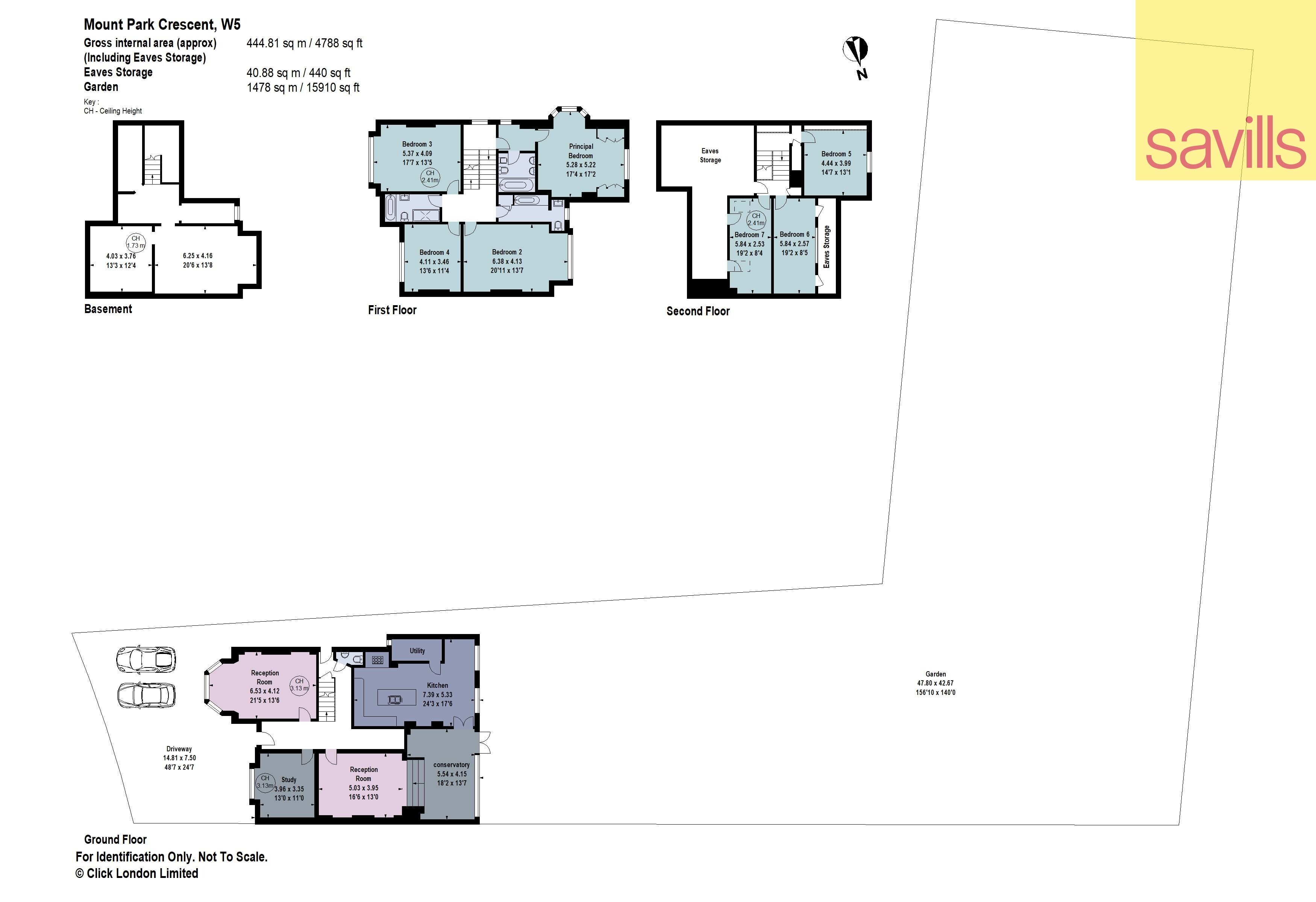 Haus zum Kauf provisionsfrei 4.326.345 € 8 Zimmer 444,8 m²<br/>Wohnfläche London W5 2RN