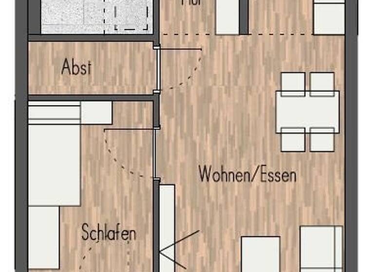 Wohnung zum Kauf 373.900 € 2 Zimmer 52,3 m²<br/>Wohnfläche 3.<br/>Geschoss Echterdingen Leinfelden-Echterdingen / Echterdingen 70771