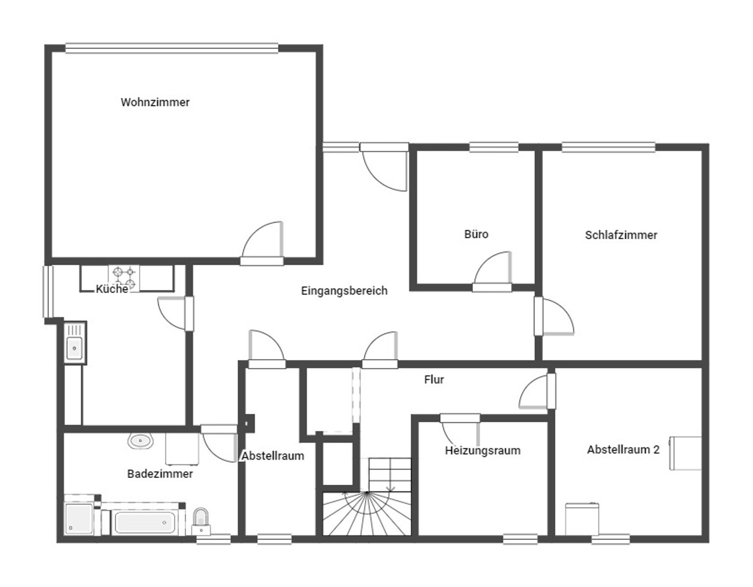 Einfamilienhaus zum Kauf 365.000 € 10 Zimmer 330,2 m²<br/>Wohnfläche 415,2 m²<br/>Grundstück Wallau Biedenkopf 35216