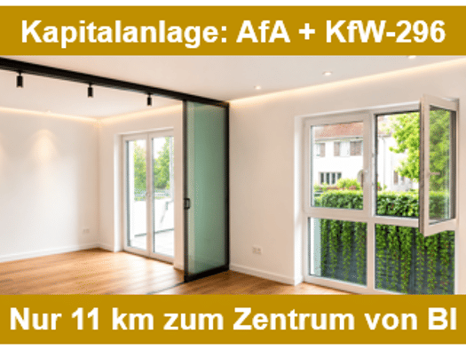 Wohnung zum Kauf - Erstbezug provisionsfrei als Kapitalanlage geeignet 325.000 € 3 Zimmer 80 m² Innenstadt Mitte 33602