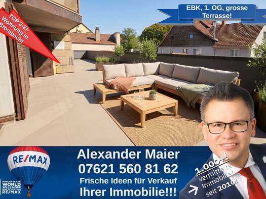 Wohnung zur Miete 1.199 € 3 Zimmer 80 m² frei ab 01.11.2026 Brombach Lörrach 79541