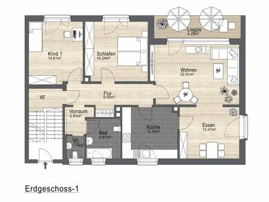 Terrassenwohnung zum Kauf 219.000 € 4 Zimmer 103,4 m² EG Sperberweg Hammerweg Weiden in der Oberpfalz 92637
