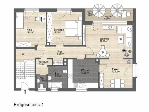 Terrassenwohnung zum Kauf 219.000 € 4 Zimmer 103,4 m² EG Sperberweg Hammerweg Weiden in der Oberpfalz 92637