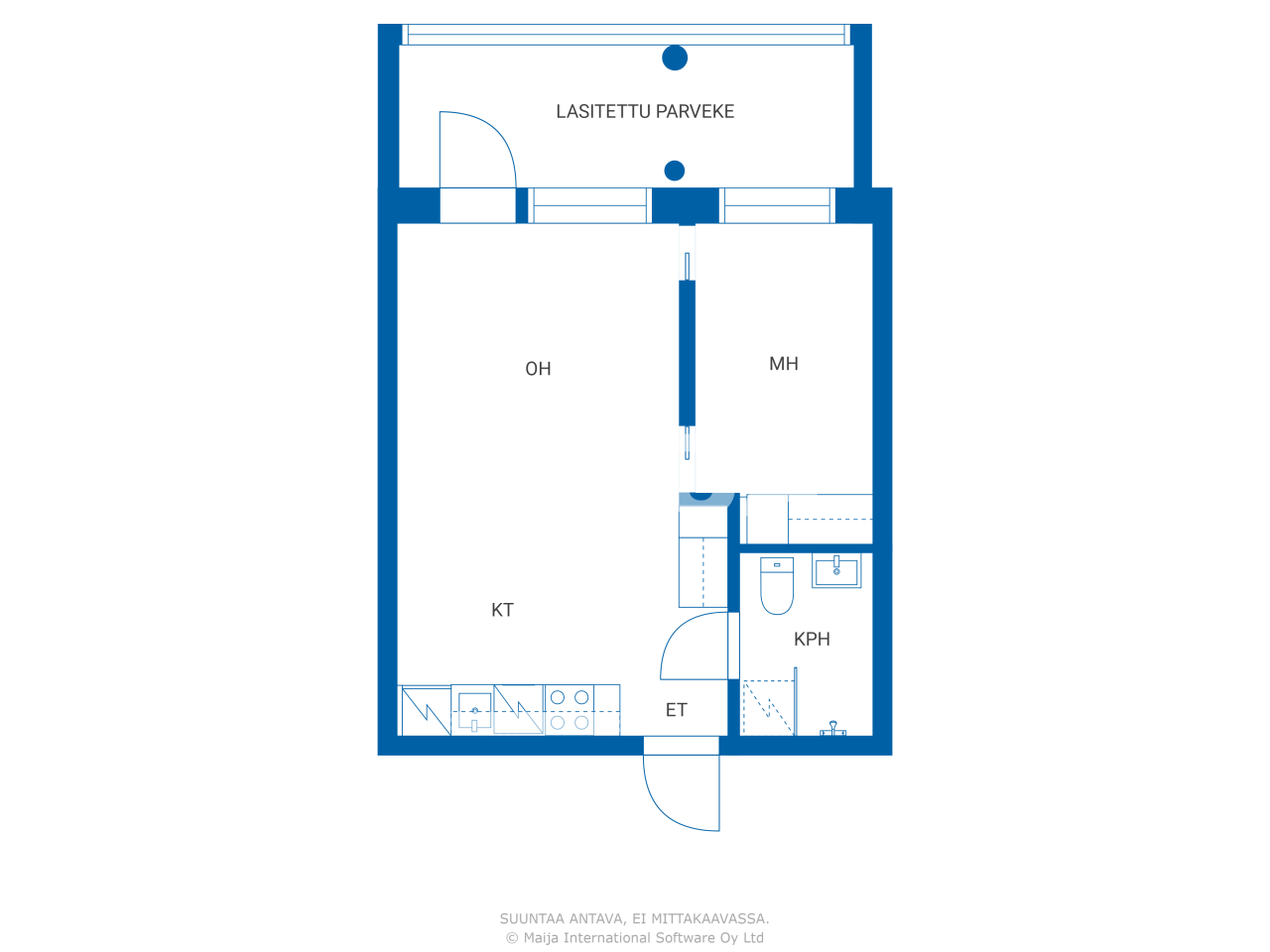 Studio zum Kauf 139.000 € 2 Zimmer 35 m²<br/>Wohnfläche 2.<br/>Geschoss Elmontie 5 Vantaa 01400