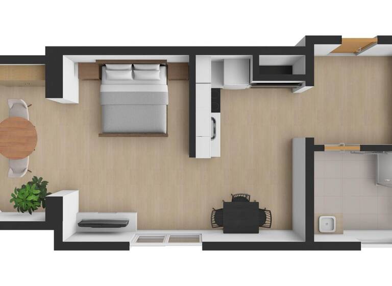 Studio zum Kauf - Erstbezug 326.378 € 1 Zimmer 44,7 m² EG Rattendorf 9631