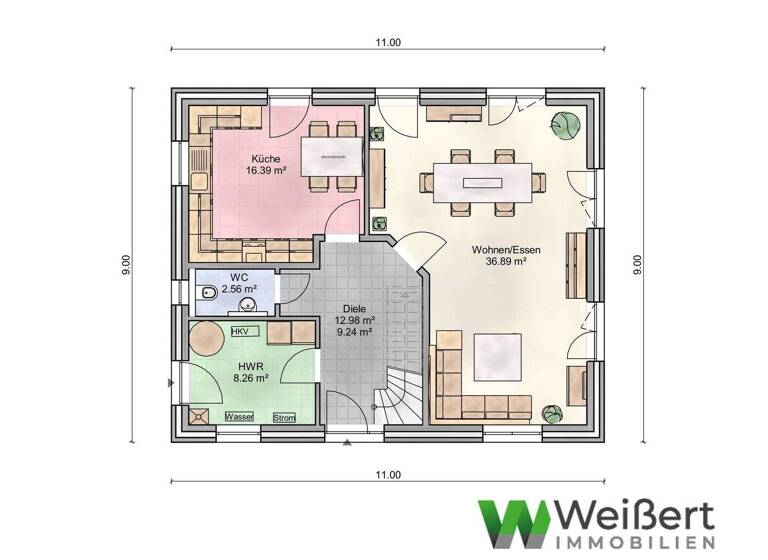 Einfamilienhaus zum Kauf 503.200 € 5 Zimmer 153 m² 767 m² Grundstück Hartenholm 24628