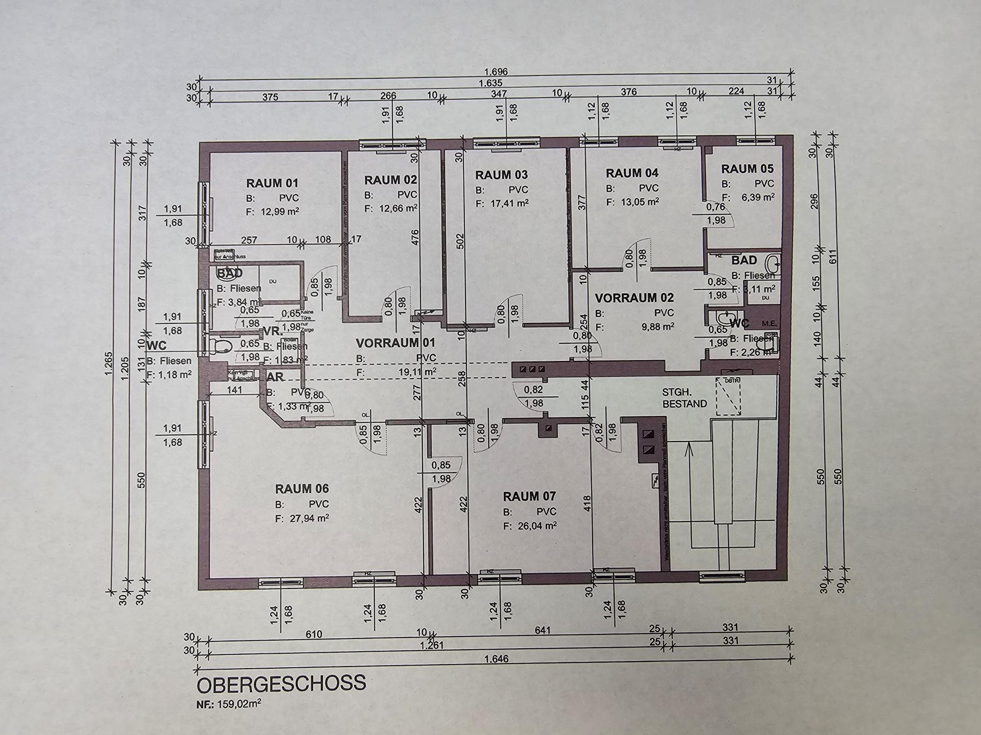 Bürofläche zur Miete 1.500 € 7 Zimmer 159 m²<br/>Bürofläche Haag 3350