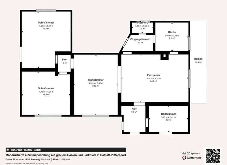 Wohnung zum Kauf 369.000 € 4 Zimmer 126 m² EG Plittersdorf Rastatt / Plittersdorf 76437