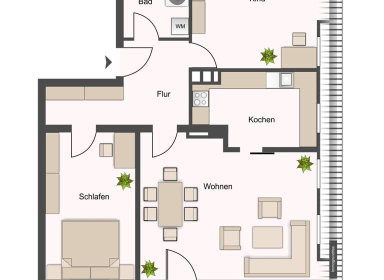 Wohnung zum Kauf 235.000 € 3 Zimmer 99,3 m²<br/>Wohnfläche Dachgeschoss, 2.<br/>Geschoss Meckenhausen Hilpoltstein-Meckenhausen 91161