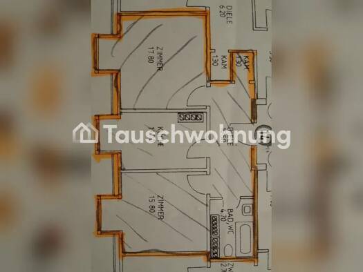 Wohnung zur Miete Tauschwohnung 1.100 € 2 Zimmer 62 m² 5. Geschoss Altstadt-Lehel München 80469