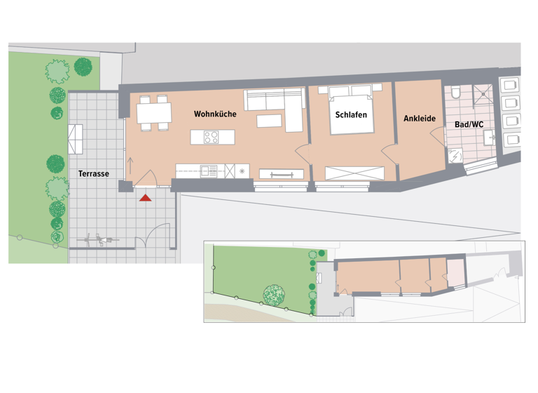 Wohnung zum Kauf - Erstbezug 299.300 € 2 Zimmer 55 m² EG Sankt Leonhard Graz,02.Bez.:St. Leonhard 8010
