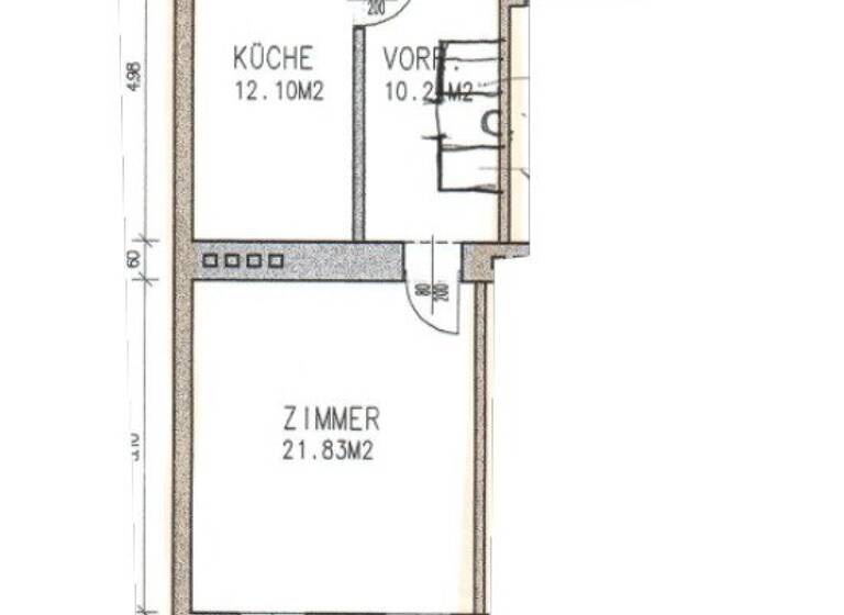 Studio zum Kauf 172.600 € 1 Zimmer 45,4 m² 3. Geschoss Wien 1050