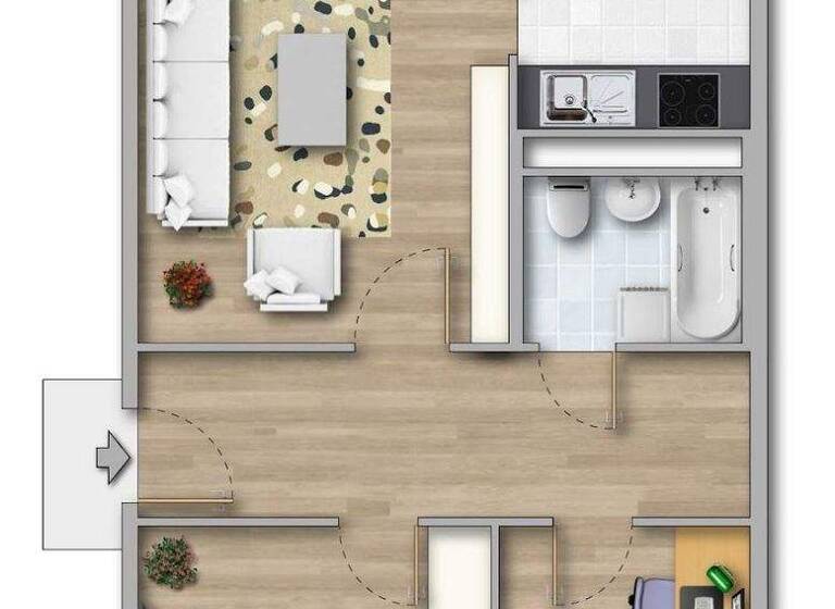 WG-Zimmer zur Miete 250 € 1 Zimmer 37 m² 4. Geschoss frei ab sofort Maler-Fischer-Straße 21 Bieblach-Ost Gera 07552