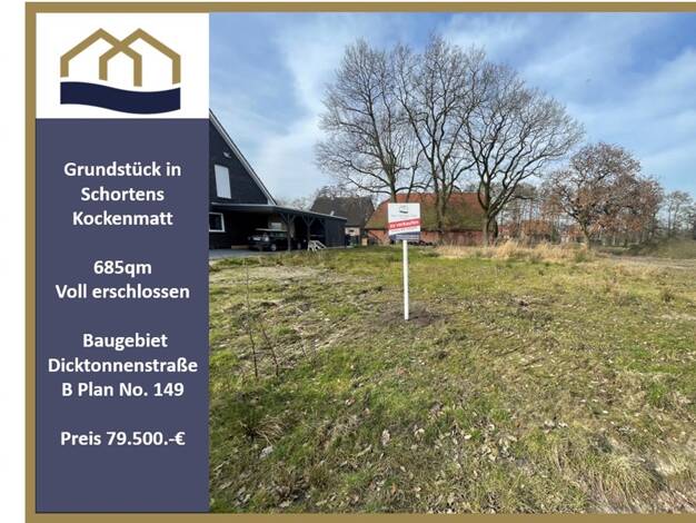 Grundstück zum Kauf 69.900 € 685 m² Grundstück Kockenmatt Sillenstede Schortens 26419