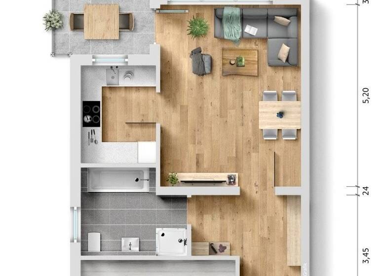 Wohnung zum Kauf 178.880 € 2,5 Zimmer 60 m²<br/>Wohnfläche Heubach Heubach 73540