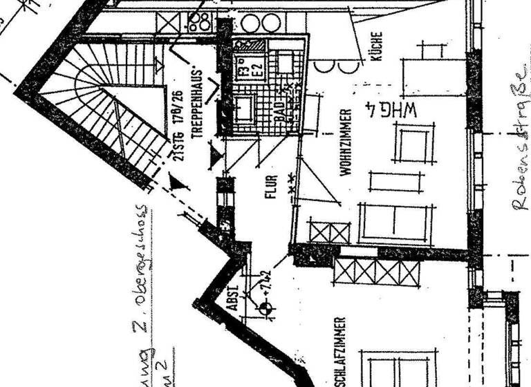 Wohnung zur Miete 840 € 2 Zimmer 66 m² 2. Geschoss Robensstraße XX Aachen 52070