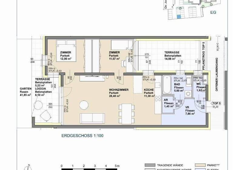 Wohnung zur Miete 960 € 3 Zimmer 79 m² frei ab 30.06.2026 Traismauer 3133