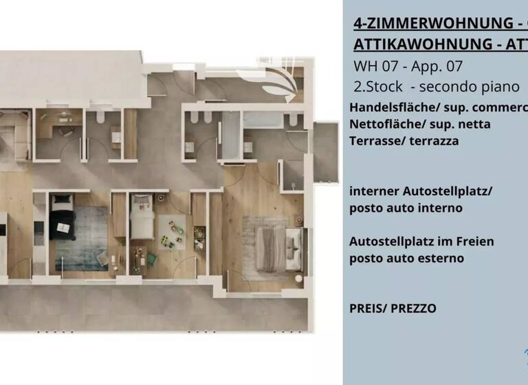Penthouse zum Kauf 1.395.000 € 4 Zimmer 224 m² 2. Geschoss Kaltern 39052