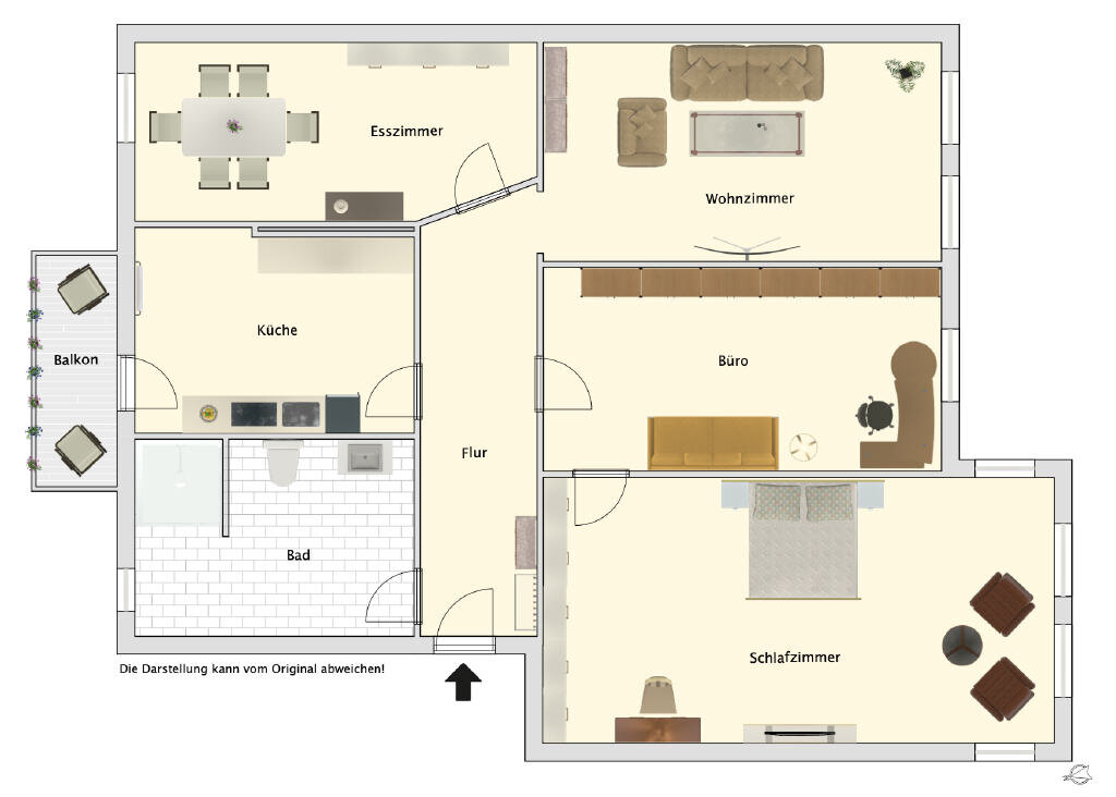 Wohnung zur Miete 600 € 4 Zimmer 90 m²<br/>Wohnfläche 1.<br/>Geschoss Heppens Wilhelmshaven-Heppens 26384