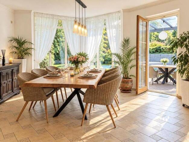 Einfamilienhaus zur Miete 4.750 € 6,5 Zimmer 330 m² 1.100 m² Grundstück Ottershausen Haimhausen 85778