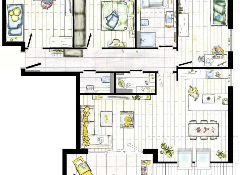 Wohnung zur Miete 1.460 € 4 Zimmer 102,3 m² Dachgeschoss, 3. Geschoss frei ab sofort Unterheinriet Untergruppenbach-Unterheinriet 74199